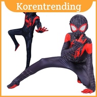 Fashionable Spiderman Into The Spiderverse Miles Morales Cosplay For Costume
