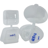 Sauce Cup Integrated Oval (50pcs) 100cc Double Compartment (FF98-03-01) 4oz Square With Lid Food Tak