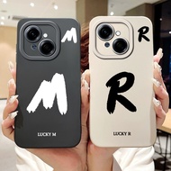 For Tecno Spark Go 1 1S KL4h Lucky Initial Letter Phone Casing Tecno Spark Go 2025 Go1 Go1S Lens Pro