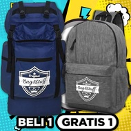 BELI 1 GRATIS 1 - OAKWOOD/EXPLORER TAS GUNUNG 50 LITER+GRATIS 1 TAS GENDONG BACKPACK WARNA ACAK/TAS 