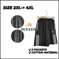 SELUAR PENDEK DEWASA LELAKI PLUS SIZE/ SELUAR PENDEK COTTON/ MEN COTTON PLUS SIZE SHORT PANT/ MEN FA