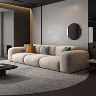 Minimalist Fabric Sofa Set for Living Room, Simple and Compact Tofu Block Fabric Sofa Combination