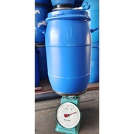 tong biru bertangkai dan kelip,tong plastik 30 liter,tong air,tong second hand,tong kosong