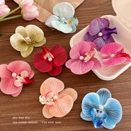 Phalaenopsis Artificial Flower Hair Clip for Ladies Cute Sweet Bangs Duckbill Clip Hair Accessories
