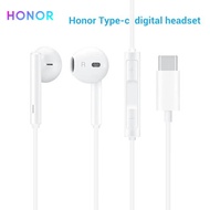 Honor USB Type C Earphone AM33 In-Ear HIFI Headphone With Mic Remote Volume Control For Honor 50 70 