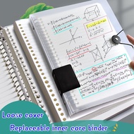 Loose-leaf paper Notebook Cover Filler Notepad Refillable Notebook transparent binder schol supplies