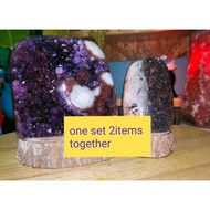 collection item half face agate amethyst / Amethyst cave / Amethyst geode / 紫晶镇 / 彩晶镇 / 紫晶洞 / amethy