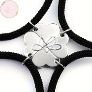Lonely Clover Four Leaf Magnetic Best Friendship Bracelet for 4 Magnets Heart Best Friend Forever Go