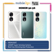 [Malaysia Set] HONOR 90 5G Smartphone (19(12+7)GB+256/512GB 200MP Super Sensing Camera Risk Free Dimming Eye Protection Display] Smartphone with 1 Year Honor Malaysia Warranty
