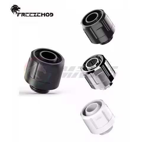 FREEZEMOD Computer Water Cooling 10X16MM Hose Pipe Fitting For PE PVC Tubing,Smooth Surface 3/8'' Th