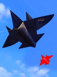 新款風箏大全飛機風箏2022新款風箏成人兒童卡通黑戰鬥機高檔大型