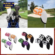 HIk 4Pcs Golf Iron Headcover Thick Watertight Neoprene Golf Iron Head Cover Golf Club Headcovers wit