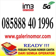 Nomor Cantik IM3 Seri Tahun Lahir Indosat Prabayar Support 5G Nomer Kartu Perdana 085888 40 1996