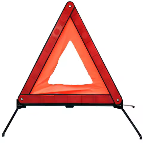 Warning Triangle Breakdown Board Reflective Safety Emergency Triangle Foldable Roadside Hazard Alert