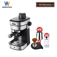 Worldtech Xpresso เครื่องชงกาแฟกึ่งอัตโนมัติ รุ่น WT-CM8_SIL เครื่องชงกาแฟสด กาแฟเอสเปรสโซ่ Coffee Machine เครื่องทำกาแฟ Espresso Machine ปรับความเข้มข้นของกาแฟ