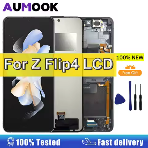 New AMOLED Screen For Samsung Galaxy Z Flip4 LCD Display Touch Screen Assembly For Samsung Z Flip4 F