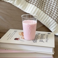 Mocorie - Catesha Coquette Ribbon Plastic Cup Coquette Plastic Cup Ribbon Bow Cup/ Coquette Plastic 