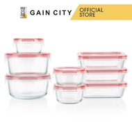 Pyrex 16pc Glass Storage Set 1138137-red