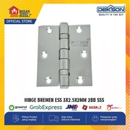SUS 304 HINGE BREMEN ESS 3X2.5X2MM 2BB SSS