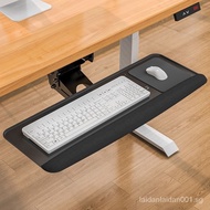 Keyboard Bracket Ergonomic Keyboard Stand Computer Desk Bottom Slide Rail Tray Multifunctional Rotat