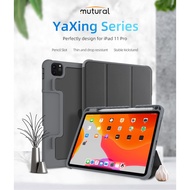 Mutural Case for iPad Pro 11 2020 Original Back Tempered Glass Crystal Smartcase iPad Pro 11 2020
