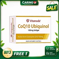 【Hot Pick】Vitamode CoQ10 Ubiquinol 100mg Heart Health Antioxidant 30 Softgels