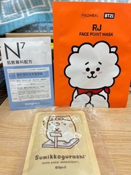 「BT21」面膜、N7面膜、角落生物暖暖包