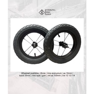 Pushbike WHEELSET BALANCE BIKE Rims 12 INCH Bicycle Tire Compa