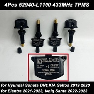 4 Pack 433MHz TPMS Tire Pressure Sensor 52940-L1100 52940L1100 For 2020 2021 2022 2023 Kia Optima So