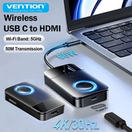 Vention Wireless HDMI Extender 4K@30Hz Video Transmitter Receiver 5GHz WiFi USB C to HDMI Adapter fo