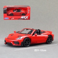 1:36 Porsche 718 Spyder RS pull back Diecast alloy Metal car model Vehicles Toys cars