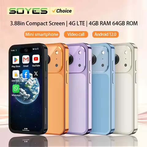 SOYES New XS19 Pro 4G LTE Android 12 Mini Smartphone 3.88in 4GB RAM 64GB ROM Dual SIM Standby 2000mA