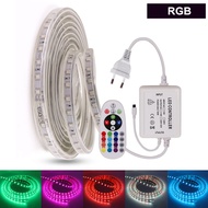 30M RGB Strip Light LED for Ceiling 220V 5050 Bluetooth Cove Light Led Ceiling Waterproof Cuttable L