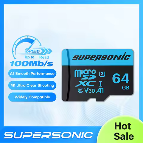 Supersonic 32/64/128/256 gb Micro Sd Card TF Memory Card 100Mb/s A1 U3 V30 Class 10 Support HD 4K Fo