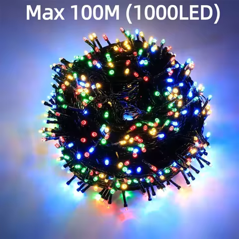 Max 100M Available LED Fantasy Color String Lights Star Twinkle With 8 Modes For Outdoor Garden Chri