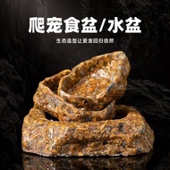 Climbing Pet Paint-Free Sandstone Resin Food Bowl Water Basin Tortoise Gecko Mane Lizard Drinking Ba