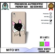 SKIN HANDPHONE MITO W1 BISA CUSTOM MOTIF