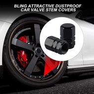 [MY] 4Pcs Tire Valve Stem Caps Decorative Tires Accessories Aluminum Alloy Nipple Wheel Caps Cars Mo