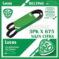 LUCAS 3PK675 NAZA CITRA FAN BELT