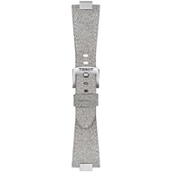 Tissot Official Grey PRX 35MM Synthetic Strap ทิสโซต์ สายสังเคราะห์ สีเงินกลิตเตอร์ T852049550
