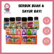 IZZLY Baby Food Fruit Vegetable Powder / Makanan Bayi Serbuk Buah Carot Pumpkin Peas Bayam Ubi Bit S