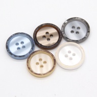 15/18/20/23/25mm Fashion Men Suit Resin Buttons For Clothes Coat Jacket Blazer DIY Decorations Sewing Accessories Blue White Grey