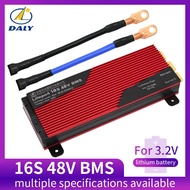 DALY BMS บอร์ด BMS สำหรับแบตเตอรี่ LiFePo4 (3.2V) 16S 48V 80a 100A  Battery Management System