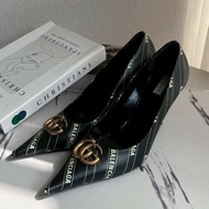 Gucci聯名巴黎世家尖頭高跟鞋