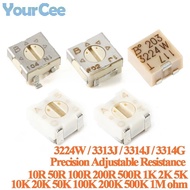 1pc 3314G 3314J 3224W 3313J Precision Adjustable Resistance Potentiometer 500R 1K 5K 10K 20K 50K 100