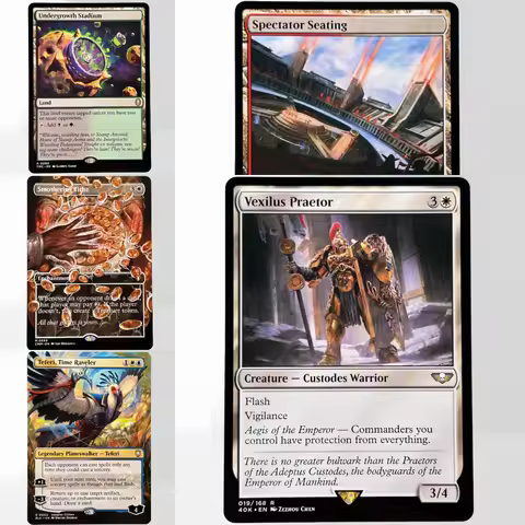 HOLO46-40-2 TCG Magical Proxy Vexilus Praetor Spectator Seating Smothering Tithe Entomb German Black