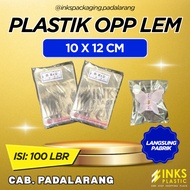 OPP PLASTIC SEAL ADHESIVE GLUE 10 X 12 CM Plastic Bag