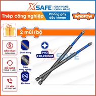 Bộ 2 Mũi bắt vít đóng Wadfow PH2 150-200-250mm đầu mũi được tối ưu hóa lớn hơn giúp giảm gãy đầu thé