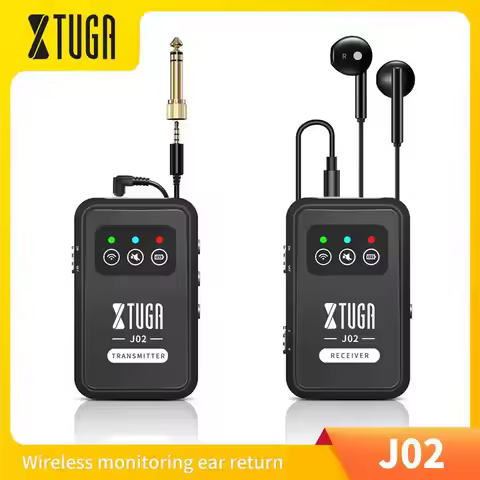 XTUGA J02 2.4G Long Distance Non Delay Professional Wireless In Ear Monitor System For Studio Band R
