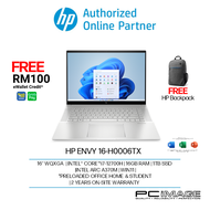 HP Envy 16-H0006TX/16-H0007TX - Silver (16GB/1TB/Intel ARC A370M/16" WQXGA/W11H/2YW) [Free OPI + Backpack]